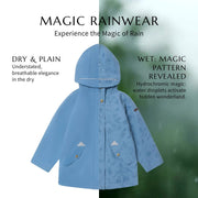 Toastie Fully Waterproof Raincoat - Rain Blue Magic Print