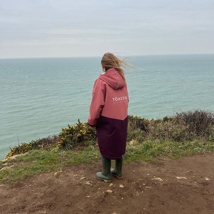 Toastie Kids Waterproof Changing Robe - Rose Pink