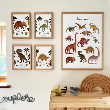 Kid of the Village Triceratops Fine Art Print