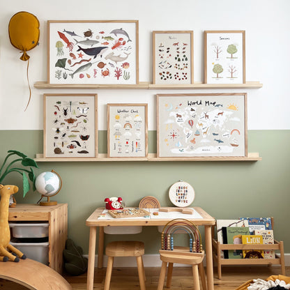 Kid of the Village Seasons Fine Art Print - White