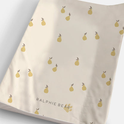 Ralphie Bear Anti-Roll Wedge Changing Mat - Pears