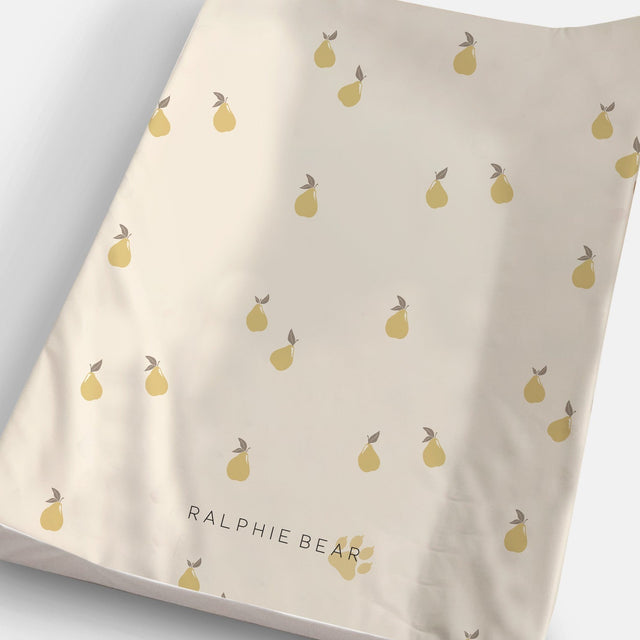 Ralphie Bear Anti-Roll Wedge Changing Mat - Pears
