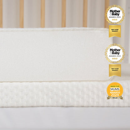CuddleCo Lullaby Hypoallergenic Bamboo Foam Cot Bed Mattress 140 x 70cm