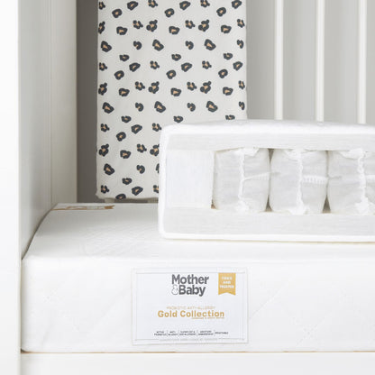 CuddleCo Mother&Baby White Gold Anti-Allergy Pocket Sprung Cot bed Mattress 140 x 70cm