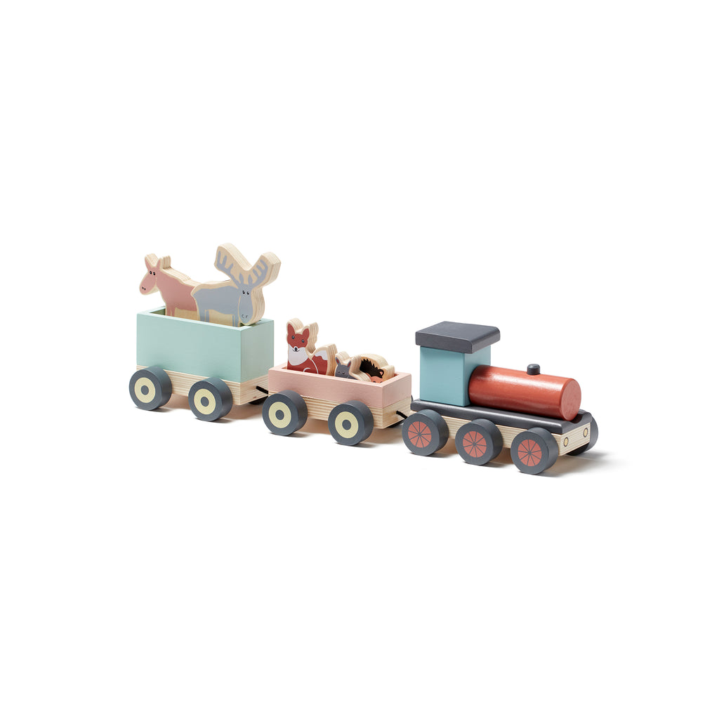 Animal Wood Train