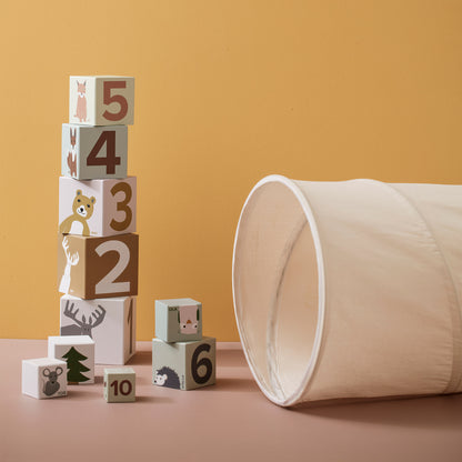 Kids Concept Play Tunnel in Off White Scandiborn - Main Image