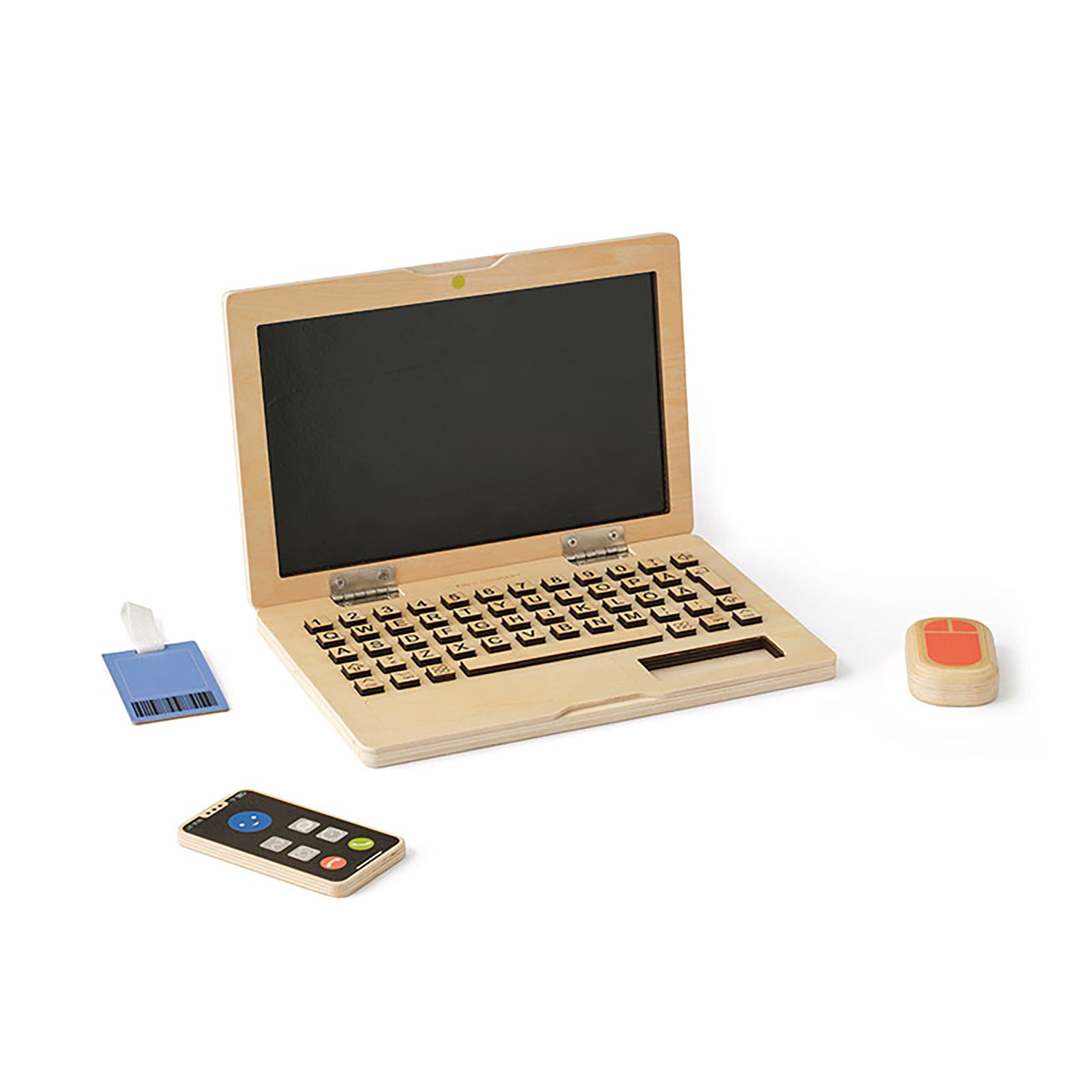 Kids Concept Wooden Computer Play Set Scandiborn - Main Image