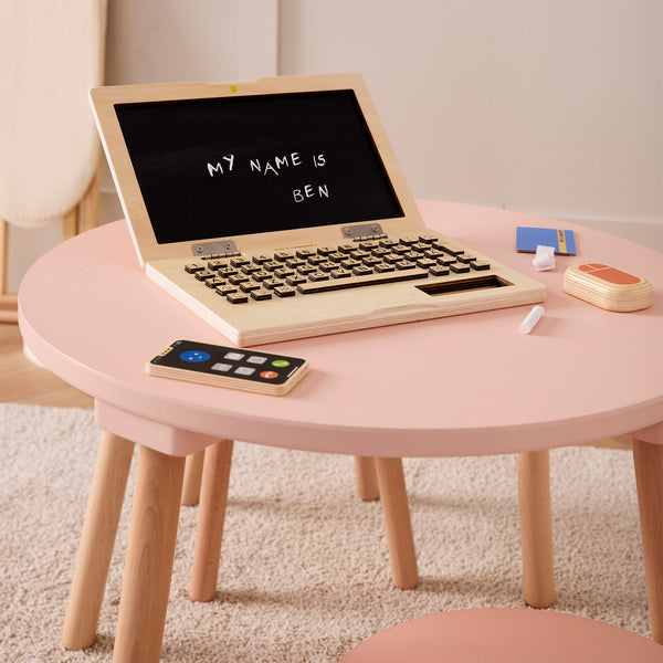 Computer Pc Playset Kids Concept Wooden Computer Play Set | Scandiborn