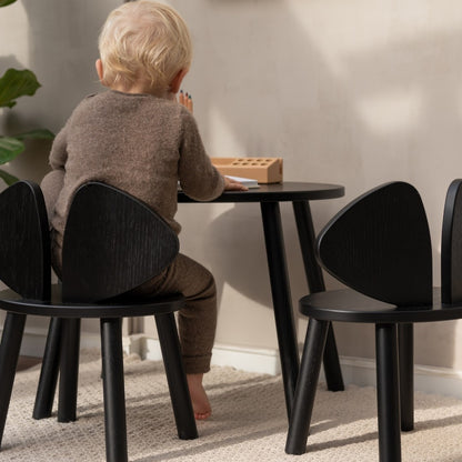 Nofred Mouse Wooden Chair (2-5 Years) - Black
