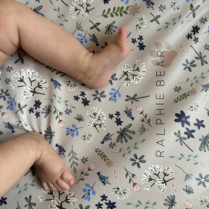 Ralphie Bear Anti-Roll Wedge Changing Mat - Wildflower