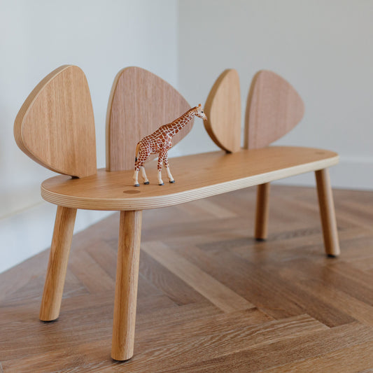 Nofred Mouse Wooden Bench (2-5 Years) - Oak