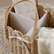 Ralphie Bear Scallop Edge Nappy Caddy Basket