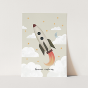 Kid of the Village Forever Exploring Fine Art Print - Stone