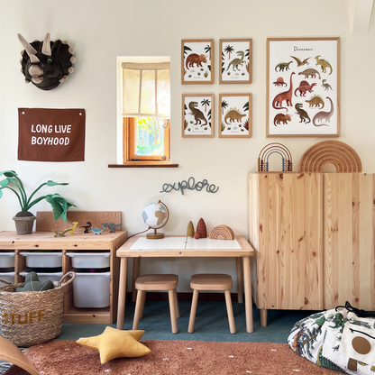 Kid of the Village Triceratops Fine Art Print