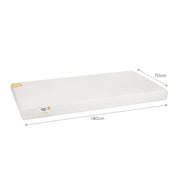 CuddleCo Mother&Baby First Gold Anti-Allergy Foam Cot Bed Mattress 140 x 70cm