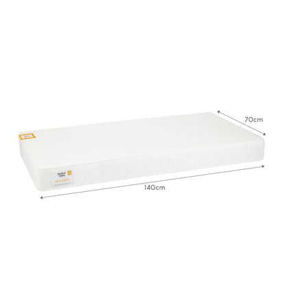 CuddleCo Mother&Baby Rose Gold Anti-Allergy Sprung Cot Bed Mattress 140 x 70cm