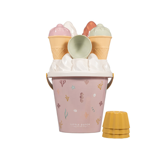 Little Dutch Ice Cream Bucket Set Ocean Dreams - Pink
