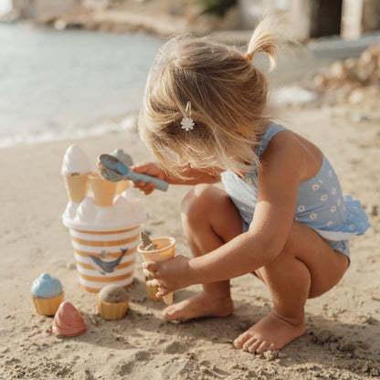 Child Playing With Little Dutch Ice Cream Bucket Set Ocean Dreams In Blue