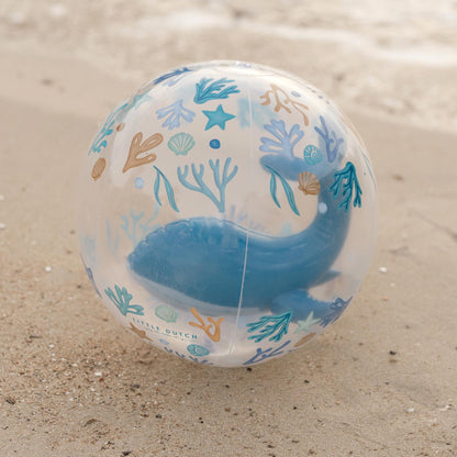 Little Dutch 3D Beach Ball - Ocean Dreams Blue