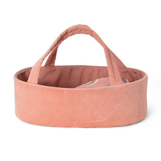 Mamamemo Doll Carrycot Corduroy in Rose