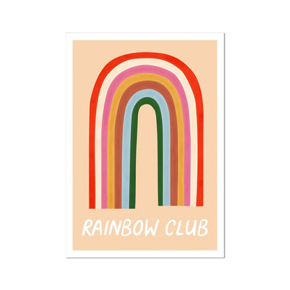 Kid Of The Village Rainbow Club Fine Art Print