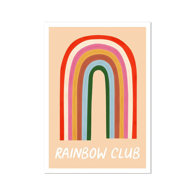 Kid Of The Village Rainbow Club Fine Art Print