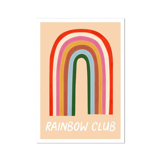 Kid Of The Village Rainbow Club Fine Art Print