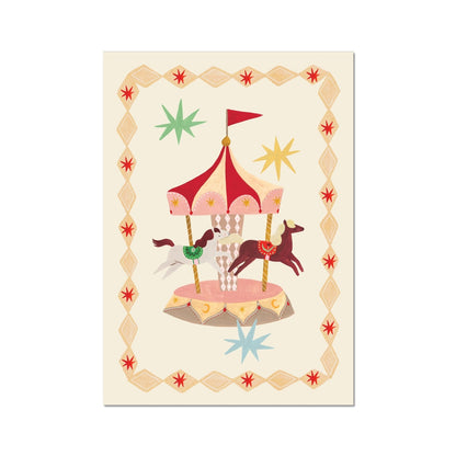 Kid of the Village The Magic Carousel Fine Art Print