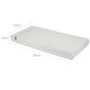 CuddleCo Harmony Hypoallergenic Bamboo Sprung Cot Mattress 120 x 60cm