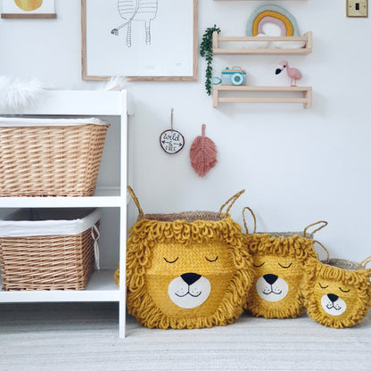Bellybambino Yellow Lion Basket - Small