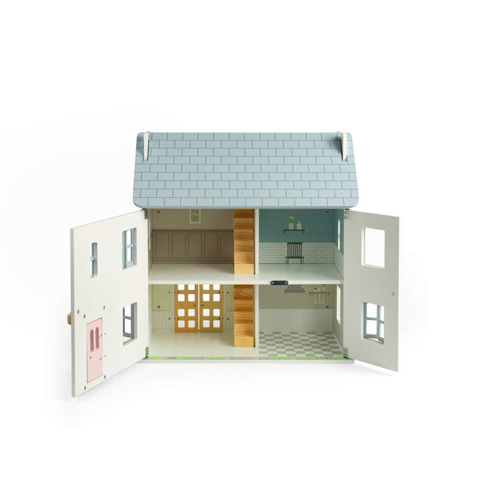 Bigjigs Toys Summer Cottage Doll's House | Scandiborn Bigjigs Toys Summer Cottage Doll's House | Scandiborn