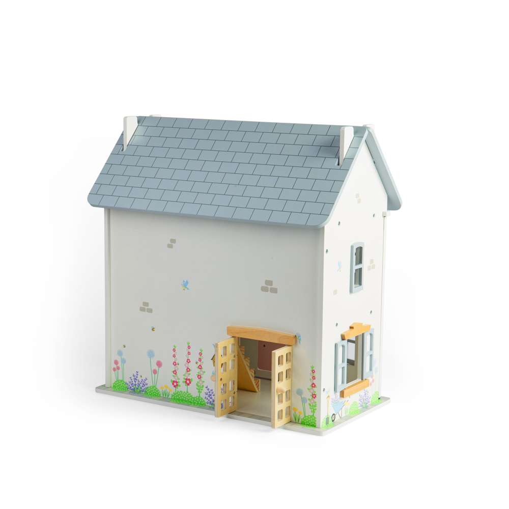 Bigjigs Toys Summer Cottage Doll's House | Scandiborn Bigjigs Toys Summer Cottage Doll's House | Scandiborn