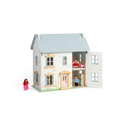 Bigjigs Toys Summer Cottage Doll's House | Scandiborn Bigjigs Toys Summer Cottage Doll's House | Scandiborn