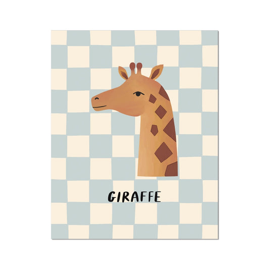 Kid Of The Village Giraffe Fine Art Print