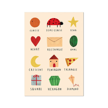 Kid Of The Village Shapes Fine Art Print