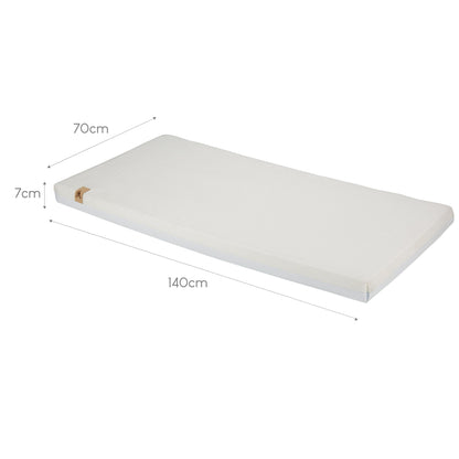 CuddleCo Lullaby Hypoallergenic Bamboo Foam Cot Bed Mattress 140 x 70cm
