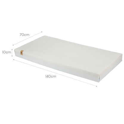 CuddleCo Signature Hypoallergenic Bamboo Pocket Sprung Cot Bed Mattress 140 x 70cm