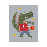 Kid of the Village Slam Dunk Croc Fine Art Print