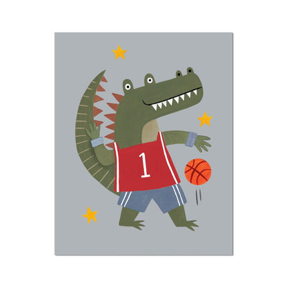 Kid of the Village Slam Dunk Croc Fine Art Print