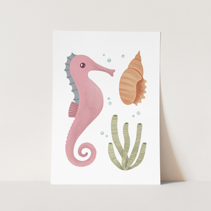 Kid of the Village Seahorse Fine Art Print