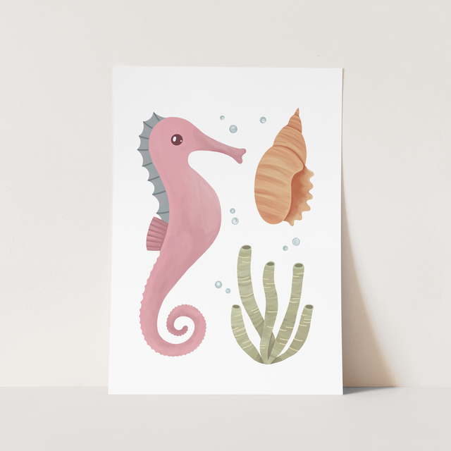 Kid of the Village Seahorse Fine Art Print