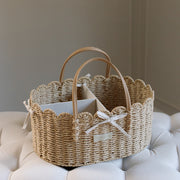 Ralphie Bear Scallop Edge Nappy Caddy Basket