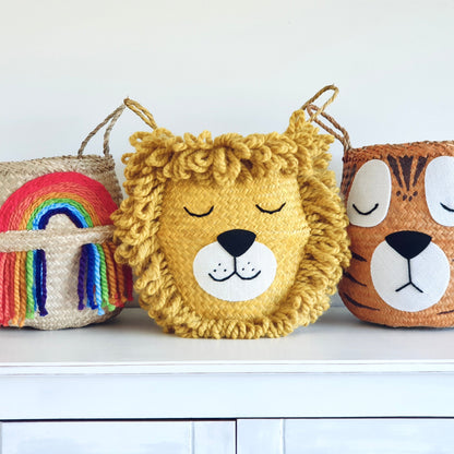 Bellybambino Yellow Lion Basket - Large