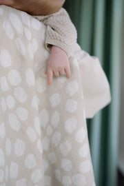 Ralphie Bear Large Muslin Swaddle - Scallop