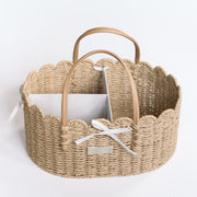 Ralphie Bear Scallop Edge Nappy Caddy Basket