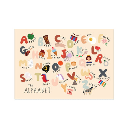 Kid of the Village The Alphabet Fine Art Print - Landscape