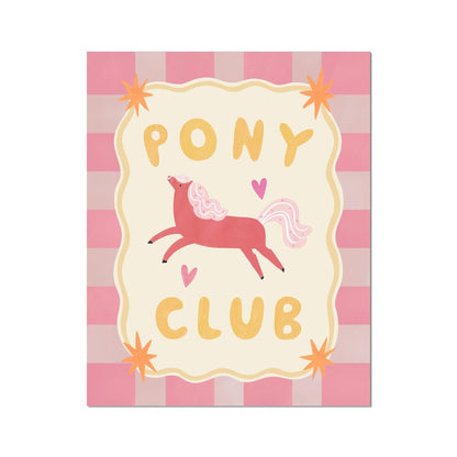 Kid of the Village Pony Club Fine Art Print