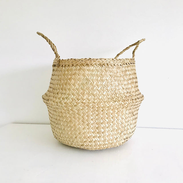 Bellybambino Natural Seagrass Basket - Large