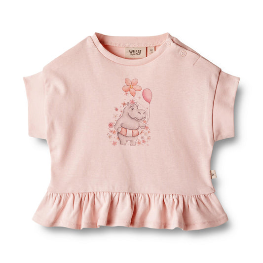 Wheat Baby Lulu Short Sleeve T-Shirt - Rose Ballet