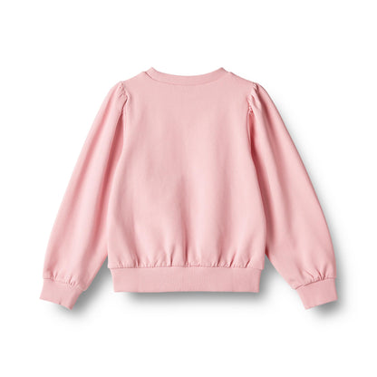 Wheat Sweatshirt Vega  Embroidery - Sugar Rose